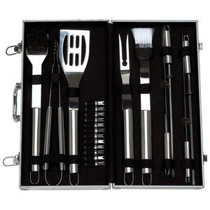 22pc Stainless Steel Barbeque Tool Set